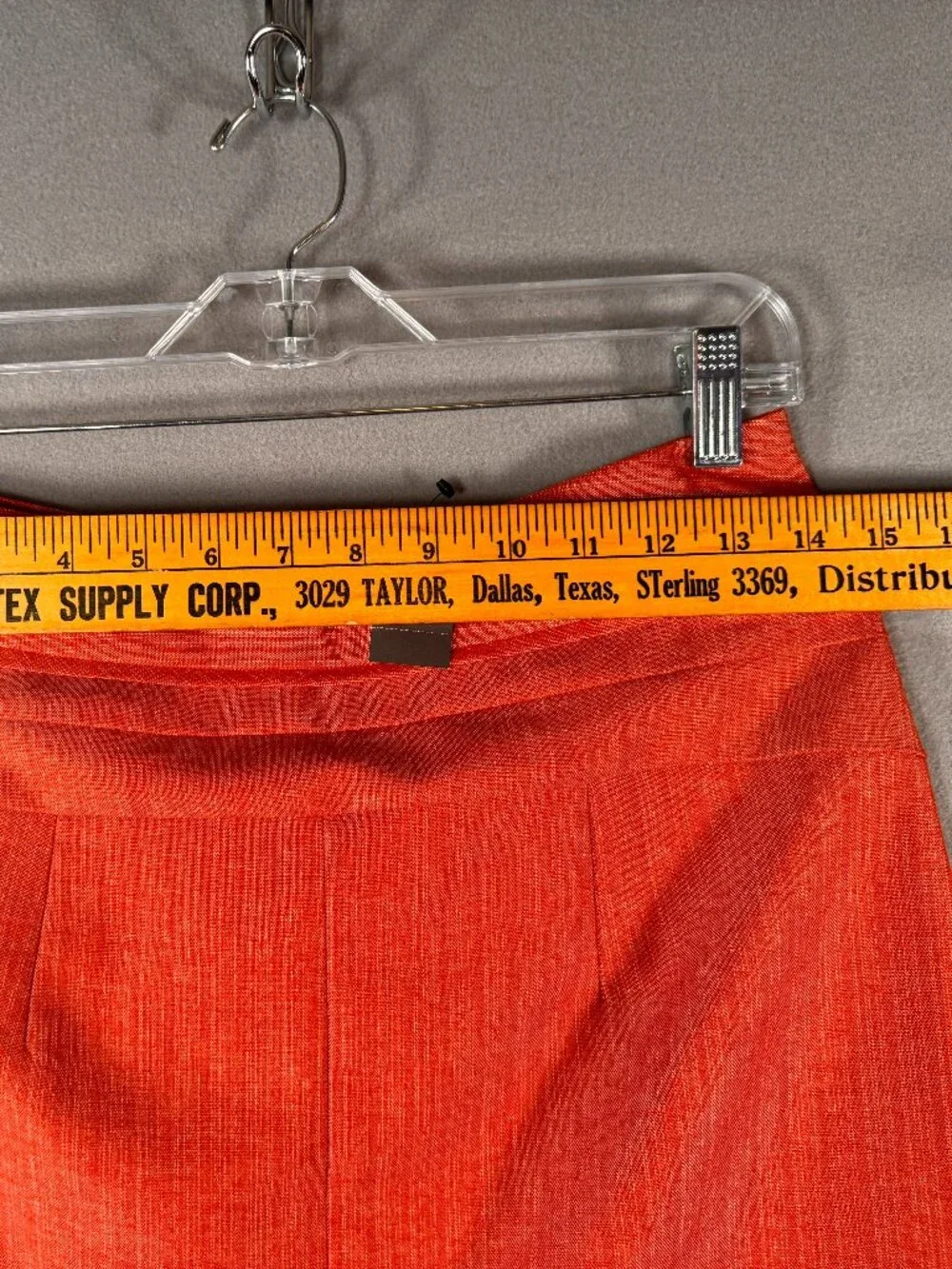 The Limited Woman’s Orange Zip Up Knee Length Lined Pencil Skirt Size 2 NWT